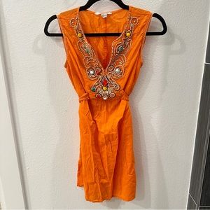 ZARA Vintage Coverup Embroidered Dress/ Shirt